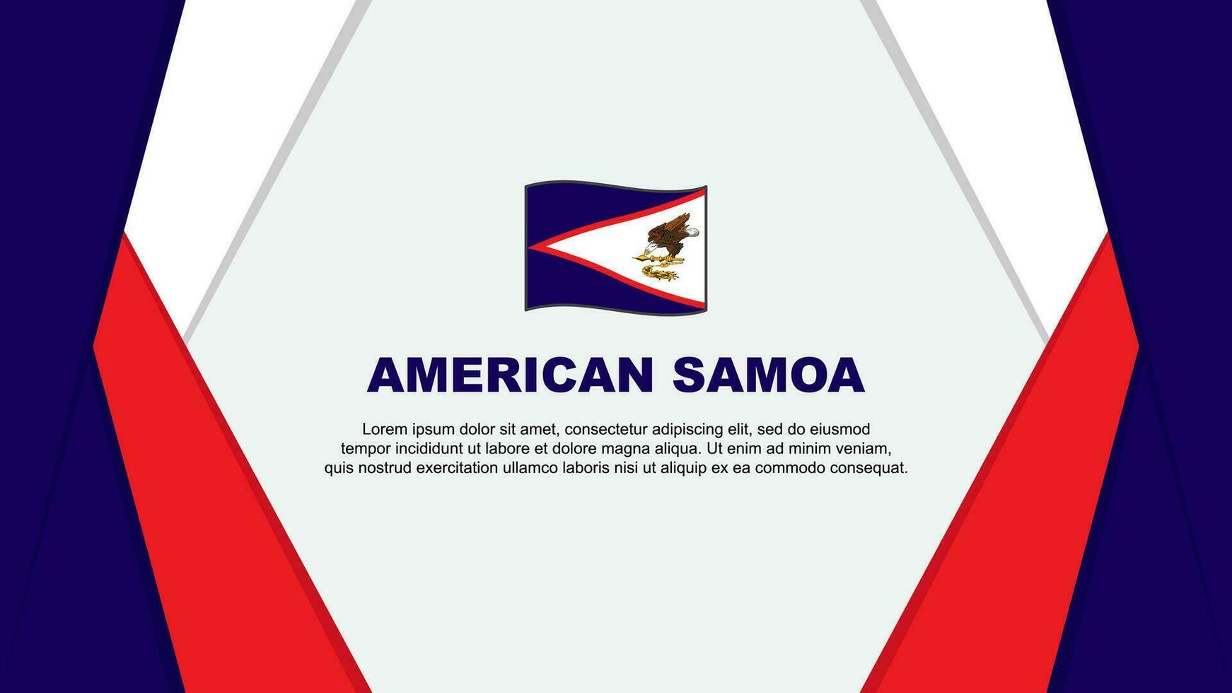 americano samoa bandeira abstrato fundo Projeto modelo. americano samoa independência dia bandeira desenho animado vetor ilustração. americano samoa fundo