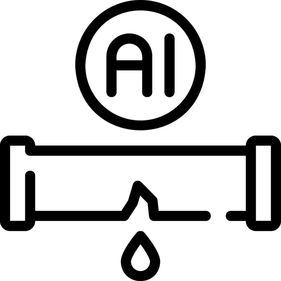 artificial inteligência ícones vetor