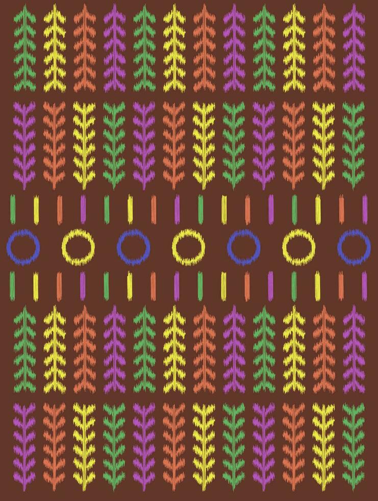 étnico padronizar tribal arte desenhos ikat vetor oriental tradicional Projeto para fundo. ikat tradicional têxtil Incluindo Índia para central Ásia, moderno simples ikat escandinavo estilo