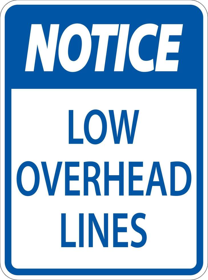 aviso prévio placa baixo a sobrecarga linhas vetor