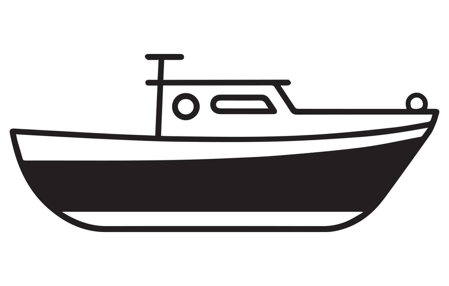 barco ícone vetor ,viagem Projeto ícone conceitos, criativo Projeto