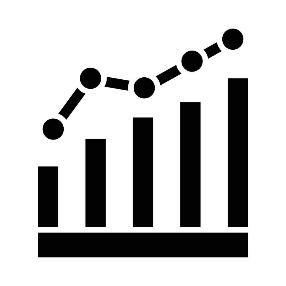 estatística vetor glifo ícone para pessoal e comercial usar.
