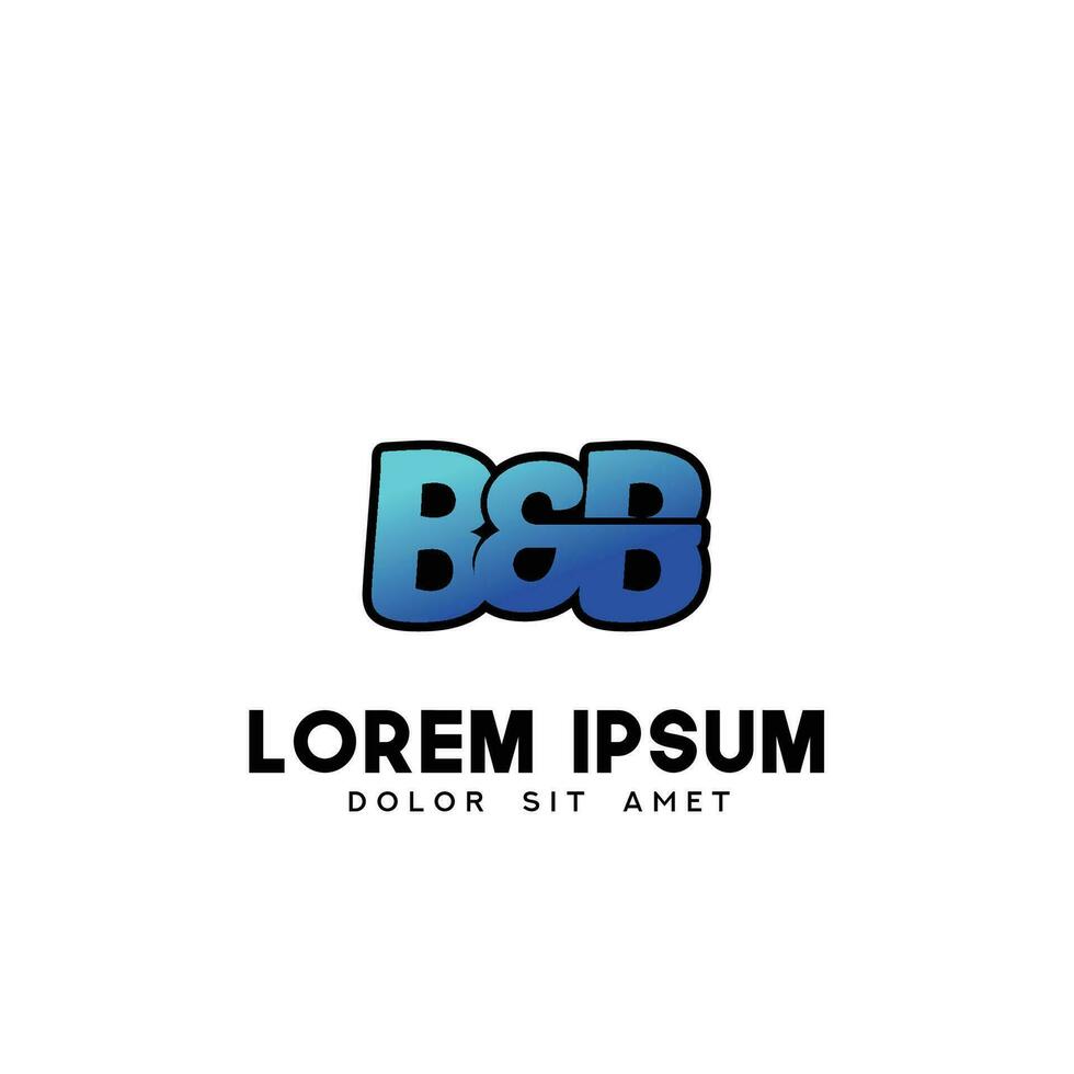 bb inicial logotipo Projeto vetor