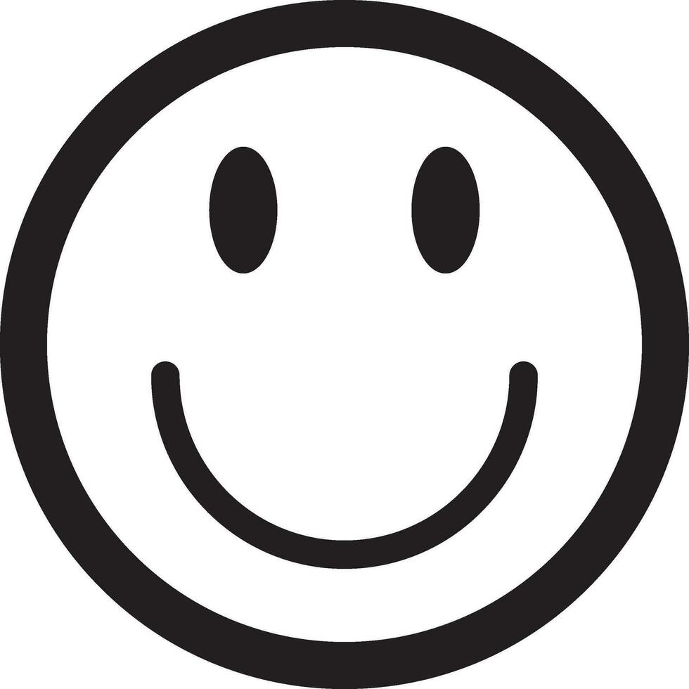 ícone de emoji feliz vetor