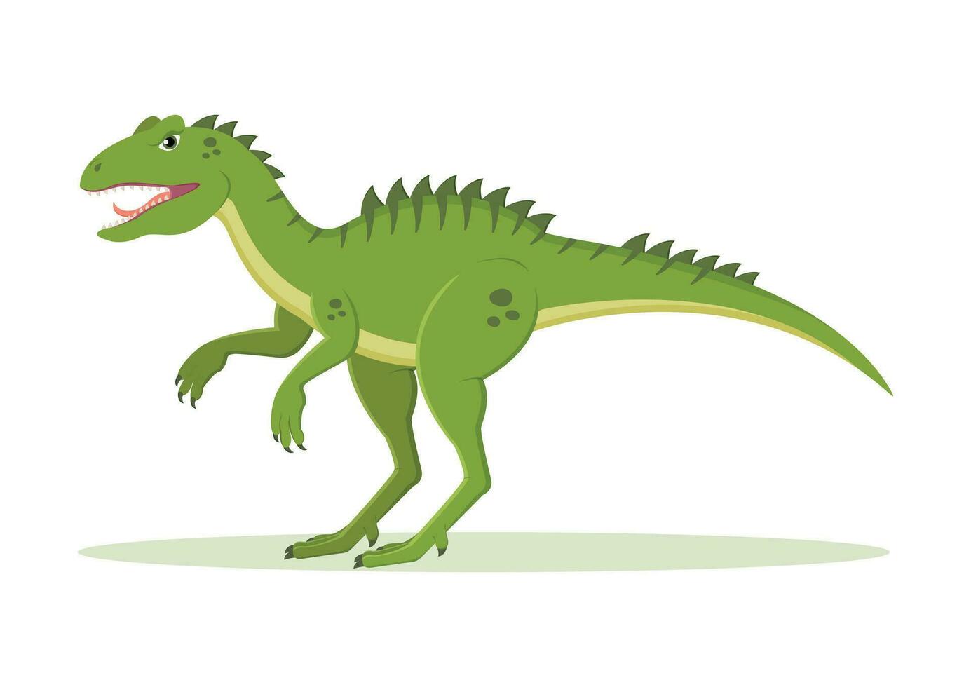 alossauro dinossauro desenho animado personagem vetor ilustração
