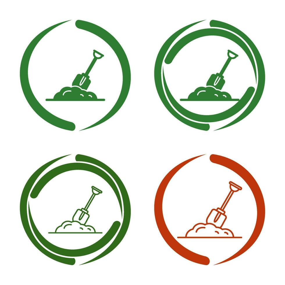 ícone de vetor de escavação