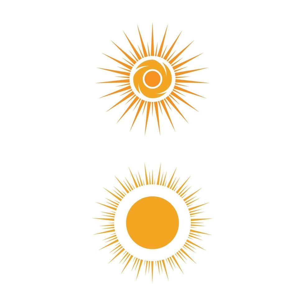 sol ilustração vetorial ícone logotipo modelo de design vetor