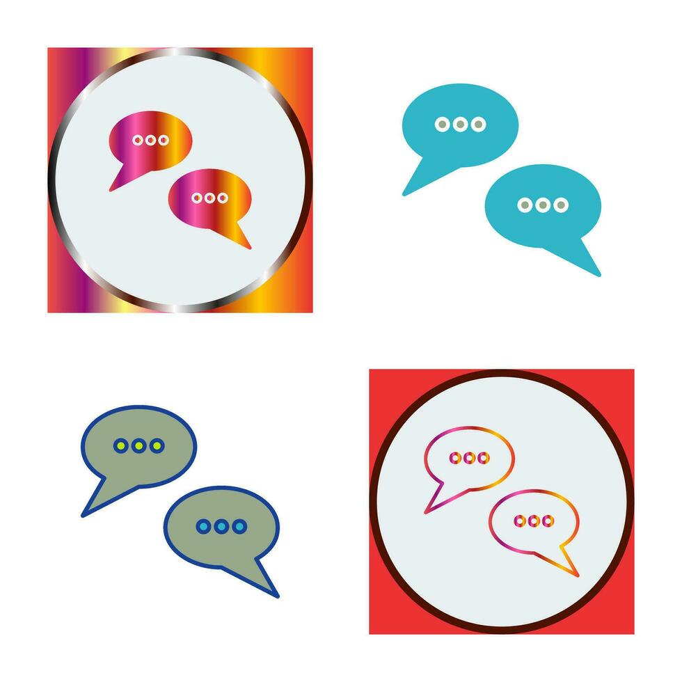 ícone de vetor de bolhas de conversa