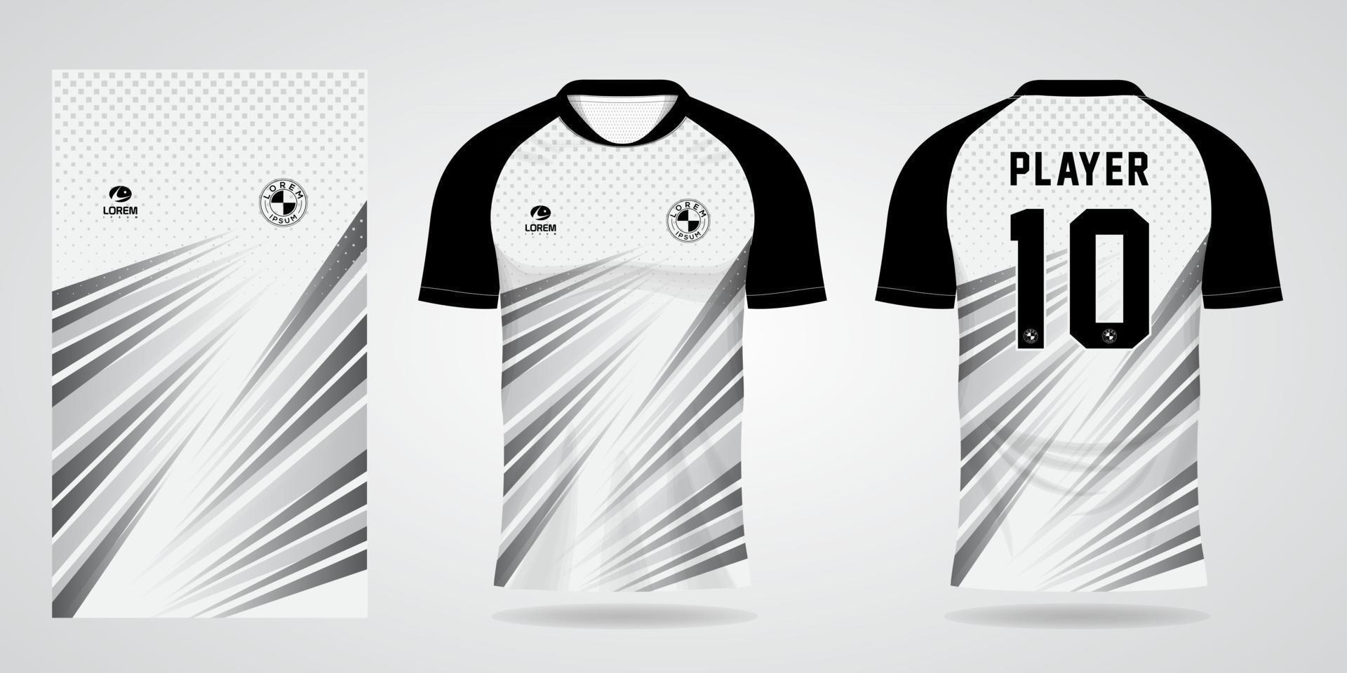 modelo de camisa esportiva para uniformes de time e design de camisetas de futebol vetor