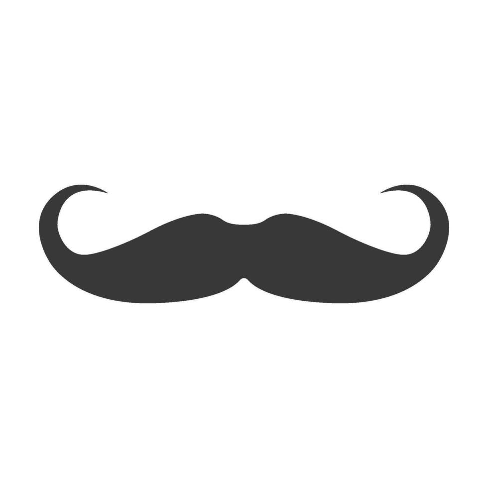bigode ícone Projeto vetor modelo