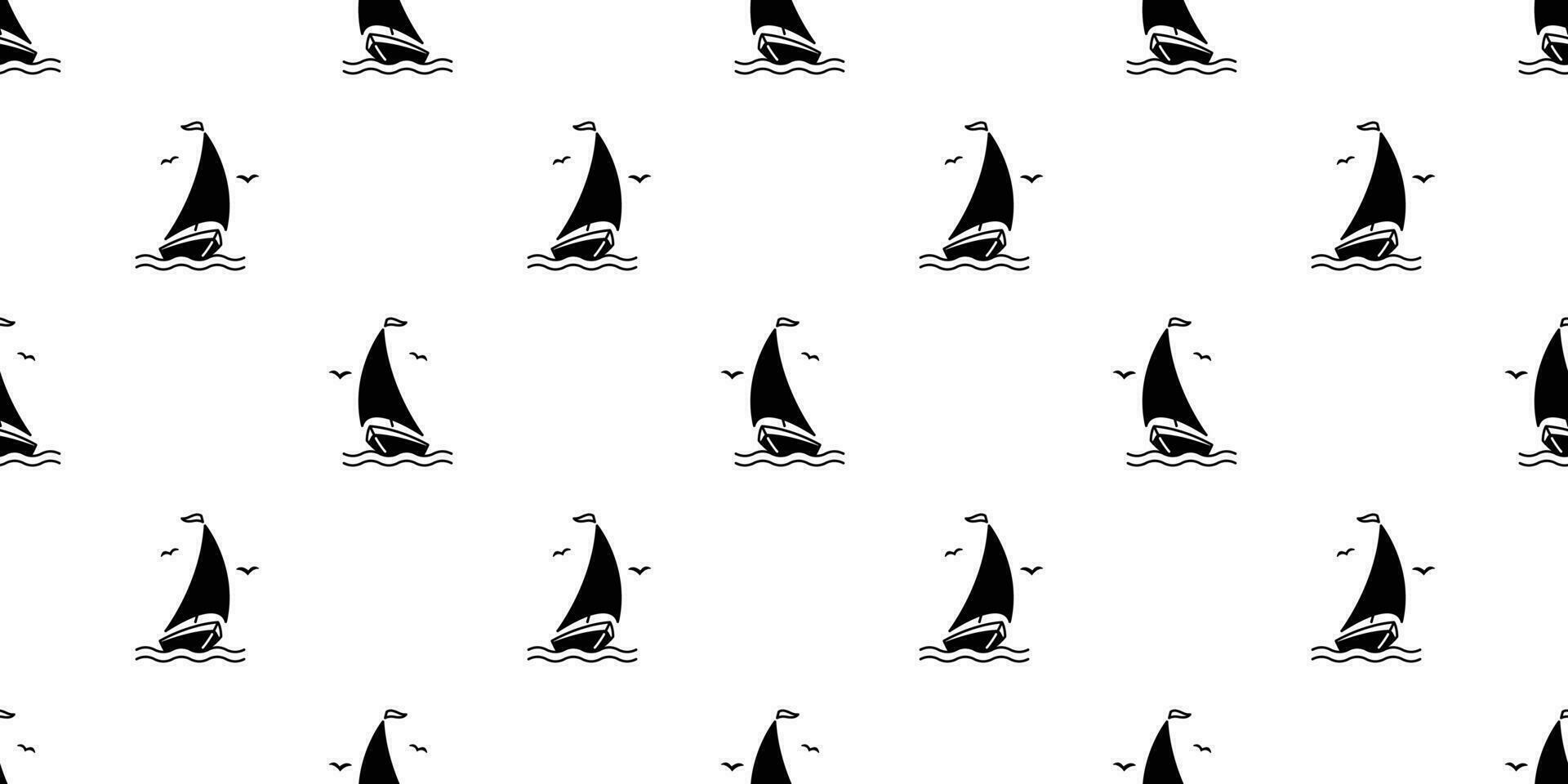 barco desatado padronizar vetor âncora leme pirata marítimo náutico mar oceano gaivota cachecol isolado repetir papel de parede telha fundo rabisco Projeto