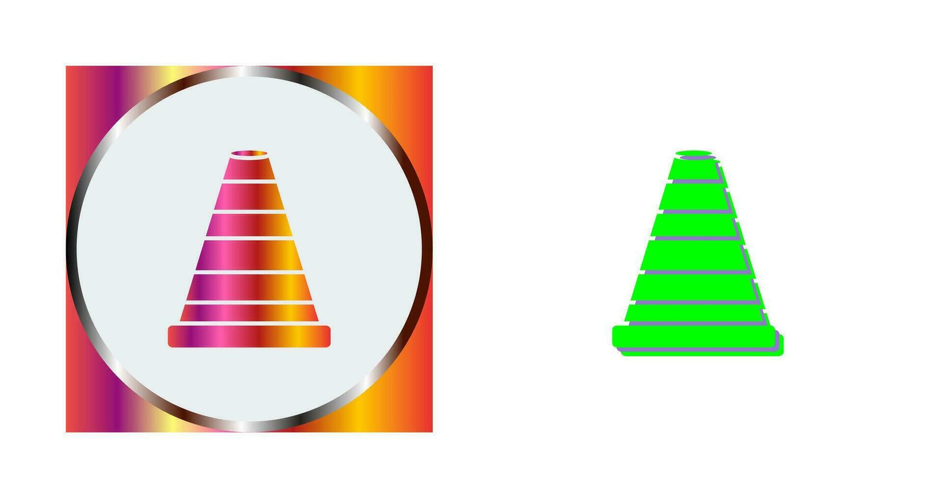 ícone de vetor de cone