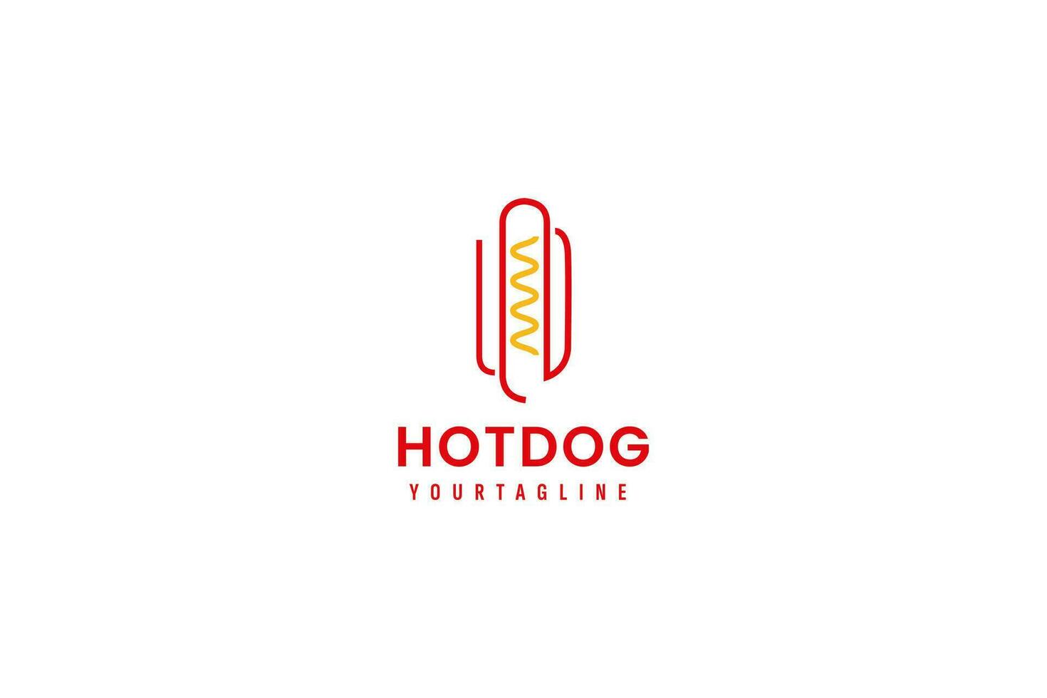 quente cachorro logotipo vetor ícone ilustração