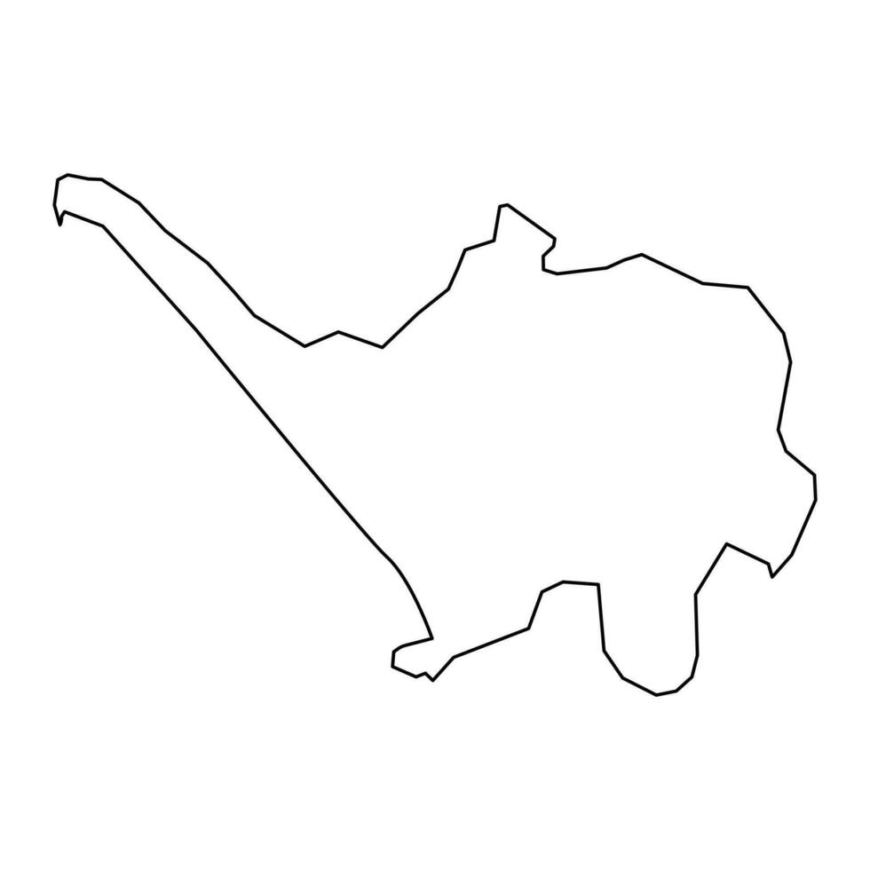 bilasuvar distrito mapa, administrativo divisão do Azerbaijão. vetor