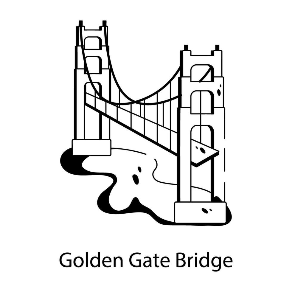 ponte golden gate vetor