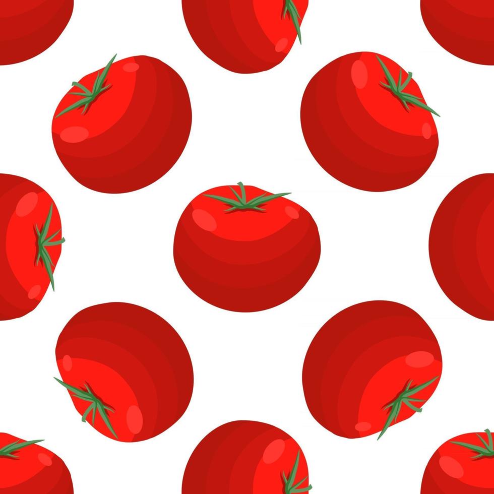 ilustração sobre o tema do tomate vermelho padrão vetor