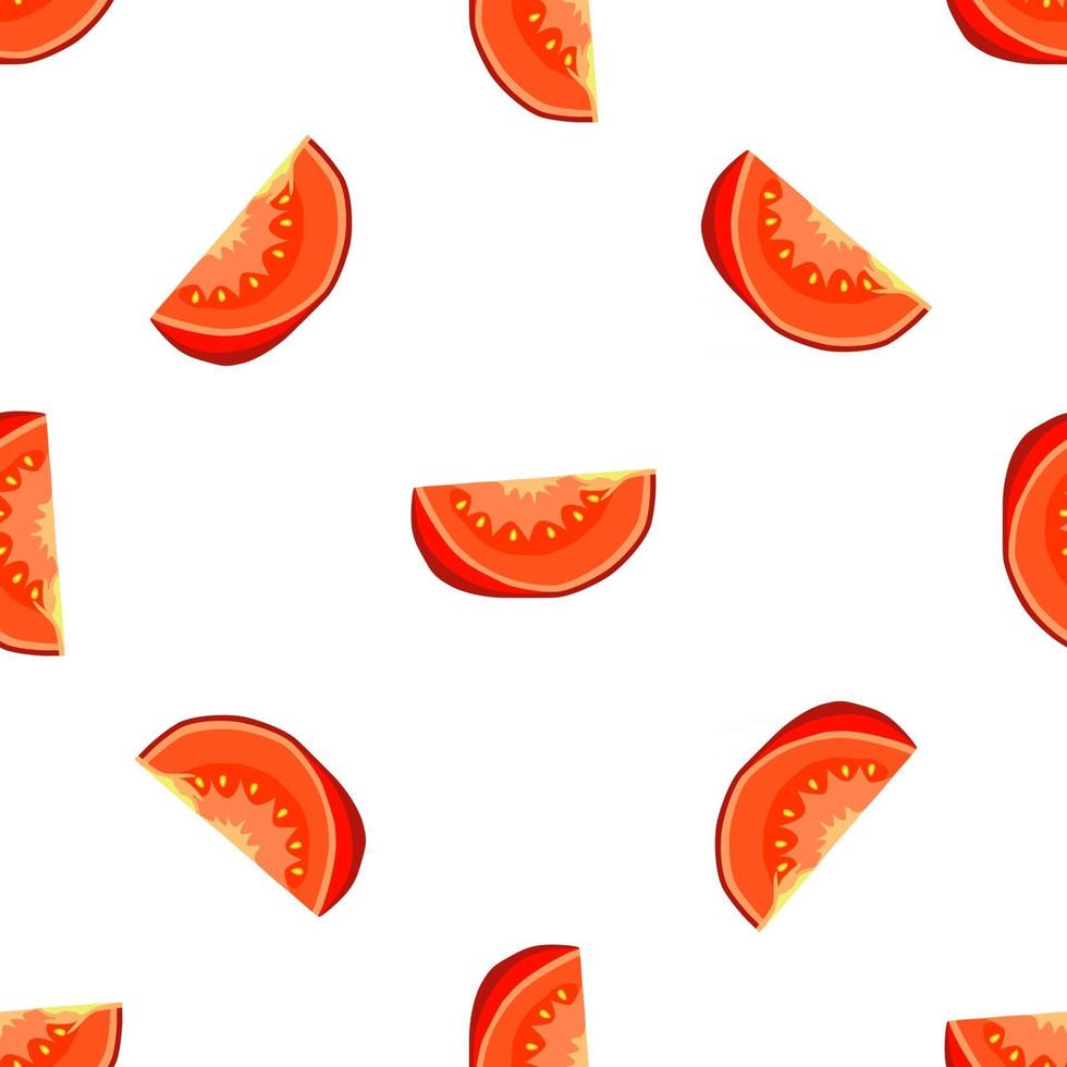 ilustração sobre o tema do tomate vermelho padrão vetor
