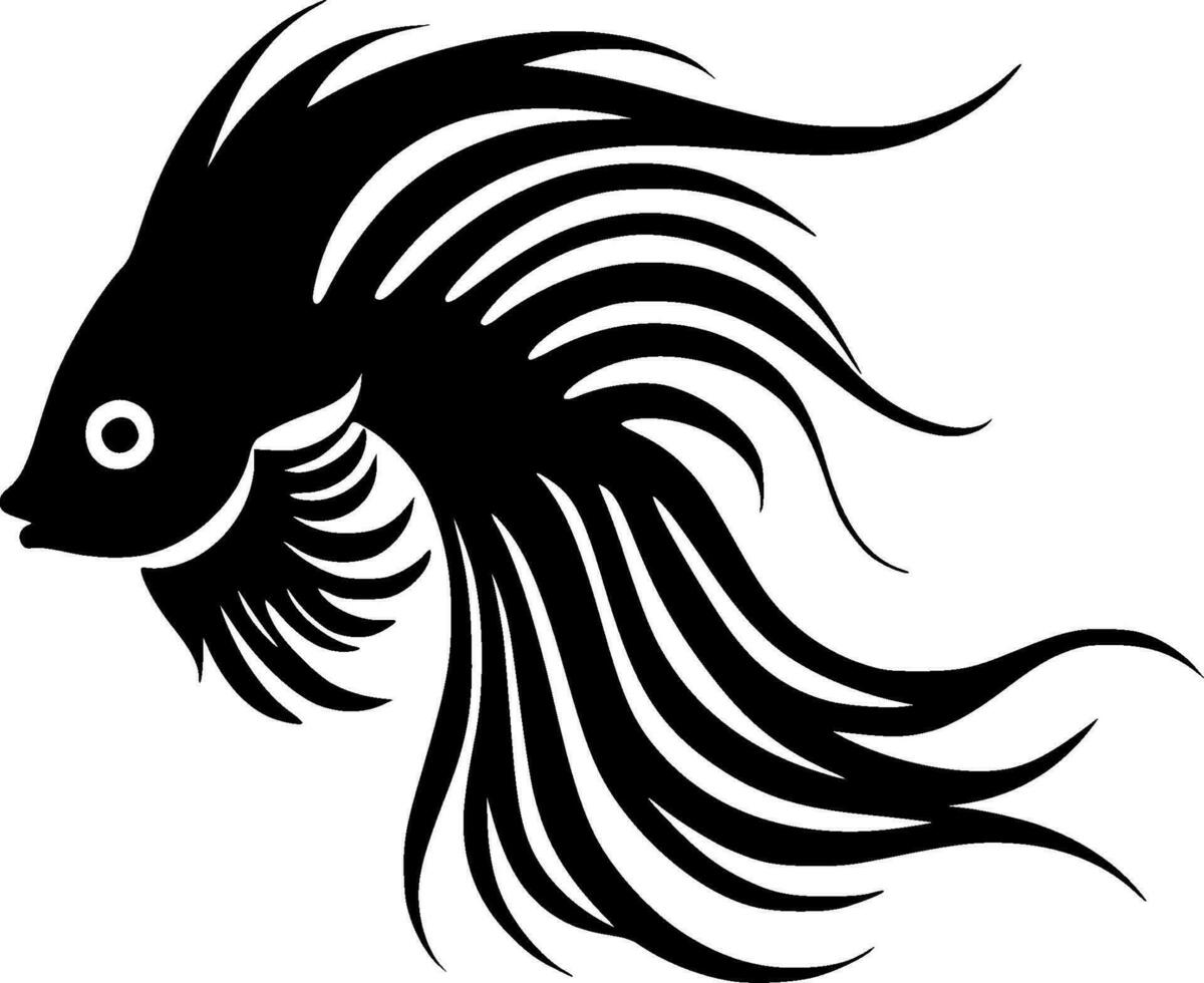 peixe - minimalista e plano logotipo - vetor ilustração