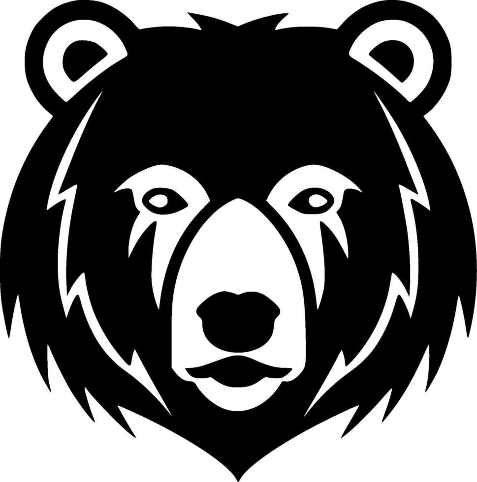 Urso - minimalista e plano logotipo - vetor ilustração