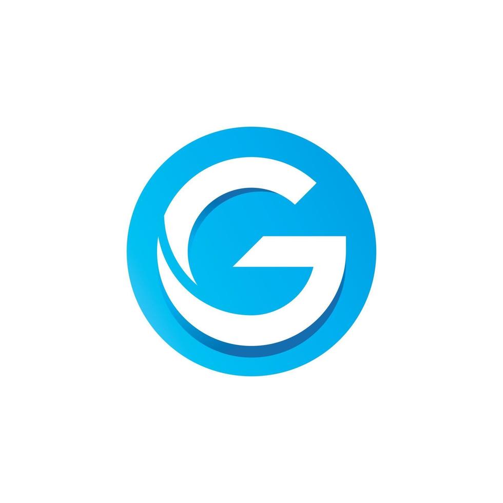 modelo de design de logotipo letra g vetor