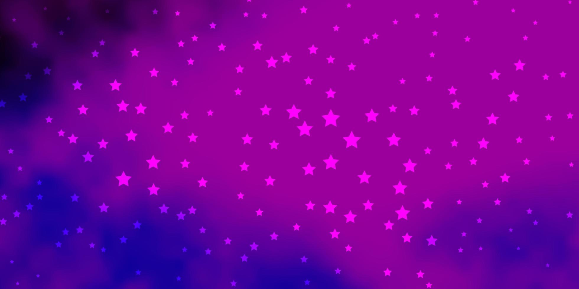 fundo vector rosa escuro, azul com estrelas pequenas e grandes.