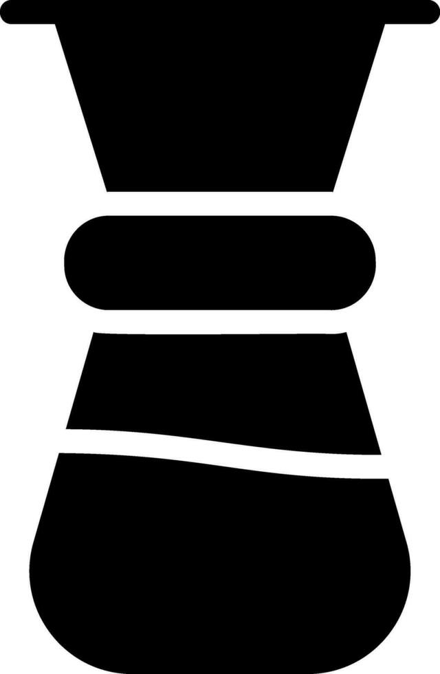 ícone de glifo de filtro de café vetor