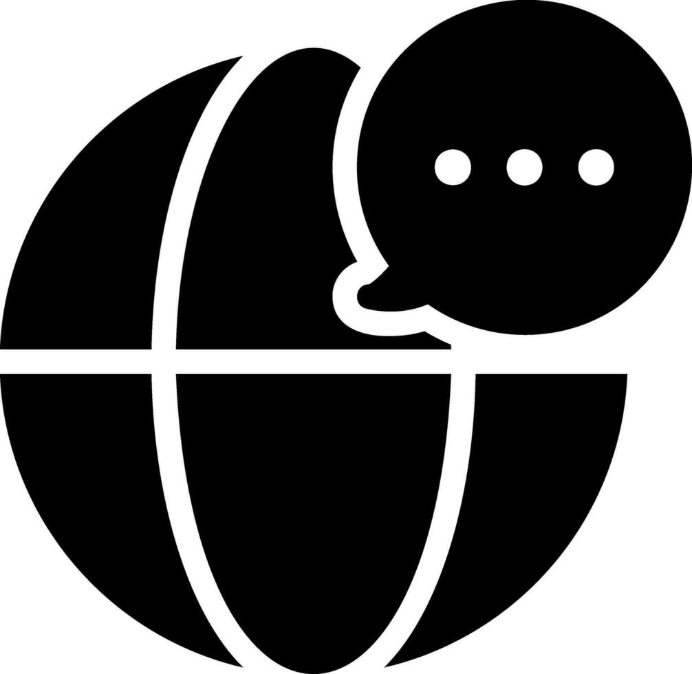 ícone de glifo de comunicações vetor