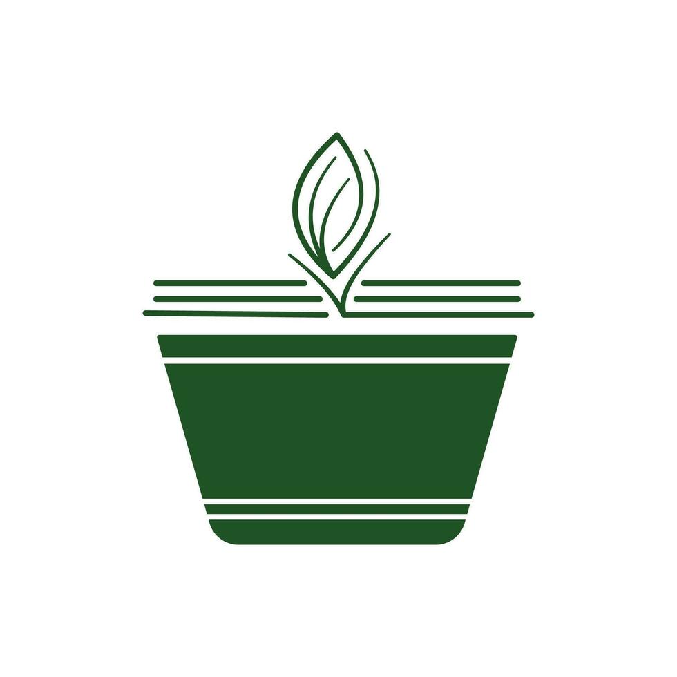 ir verde crescimento sustentável logotipo ícone conceito Projeto vetor ilustração