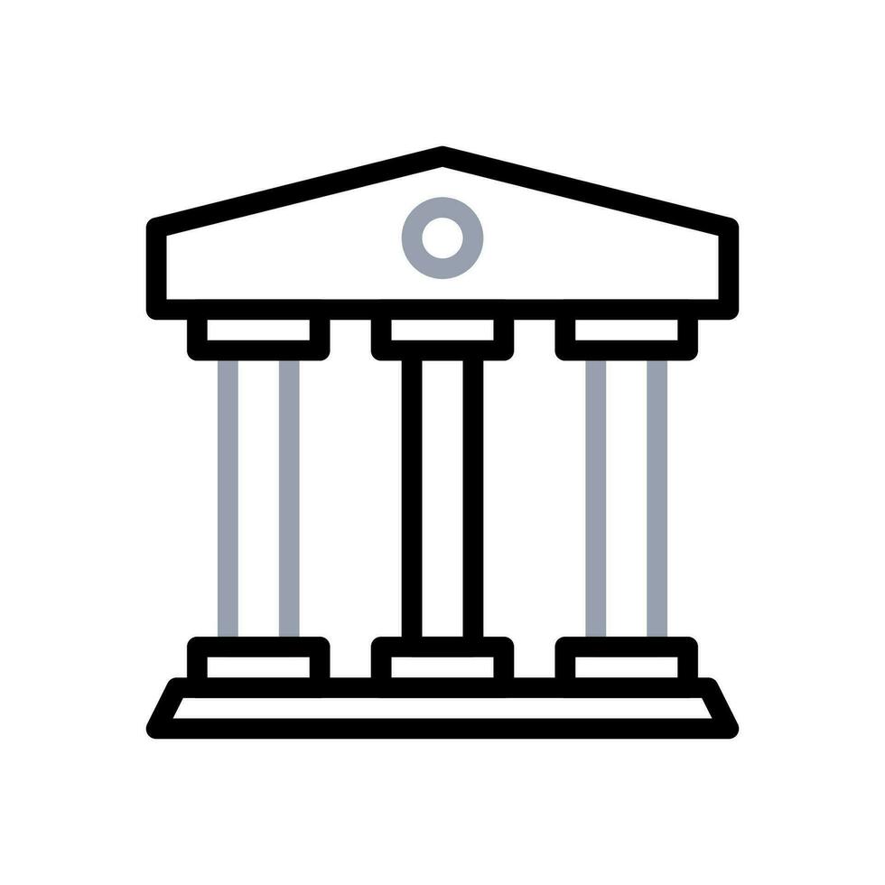 bancário ícone duocolor cinzento Preto o negócio símbolo ilustração. vetor