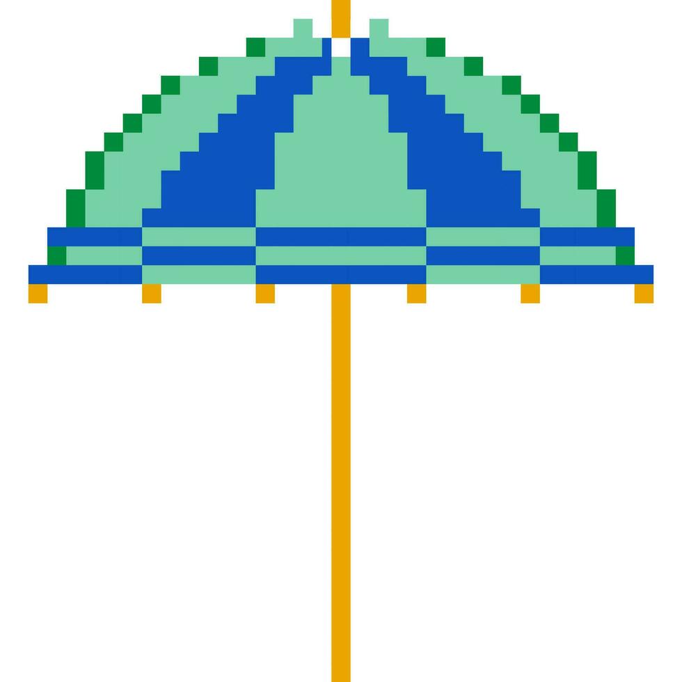 guarda-chuva desenho animado ícone dentro pixel estilo vetor