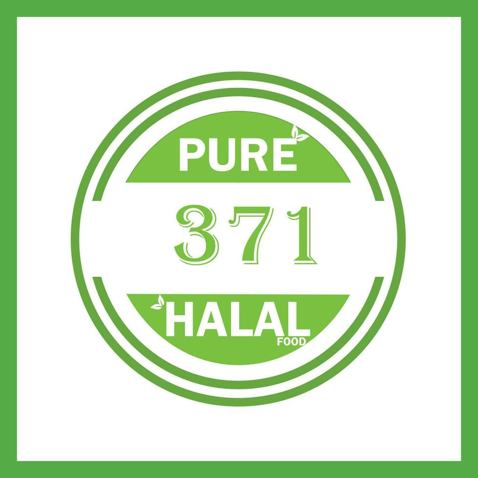 Projeto com halal folha Projeto 371 vetor
