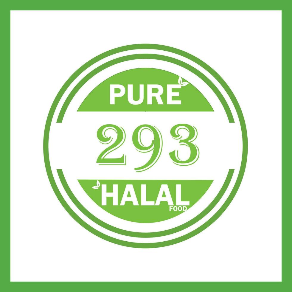 Projeto com halal folha Projeto 293 vetor