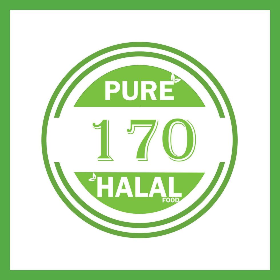 Projeto com halal folha Projeto 170 vetor