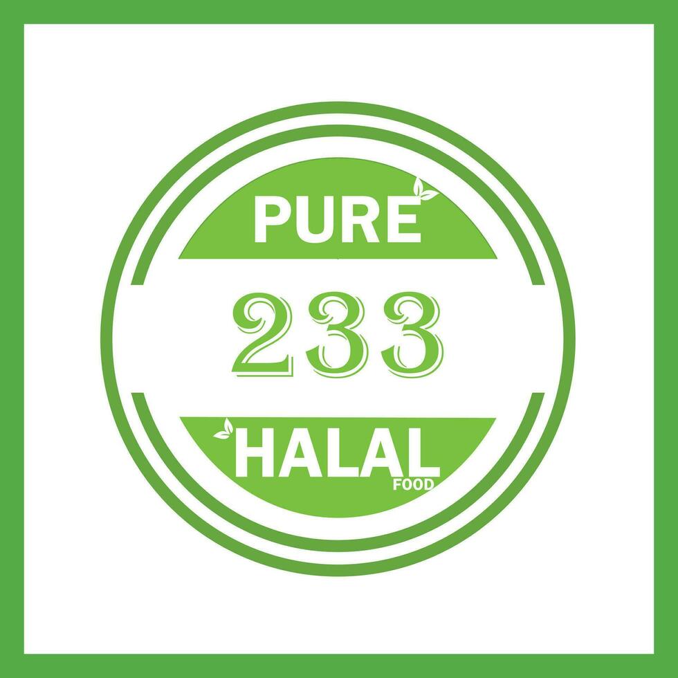 Projeto com halal folha Projeto 233 vetor