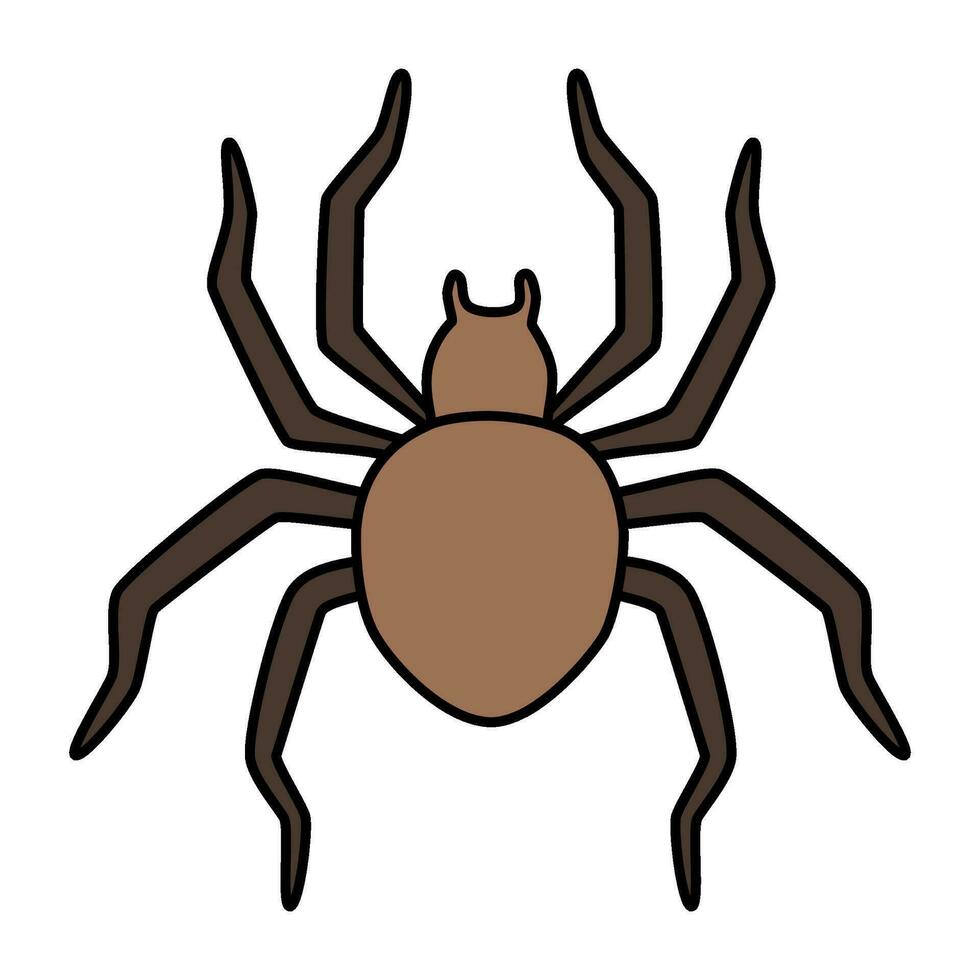 uma aranha ícone em uma branco fundo vetor
