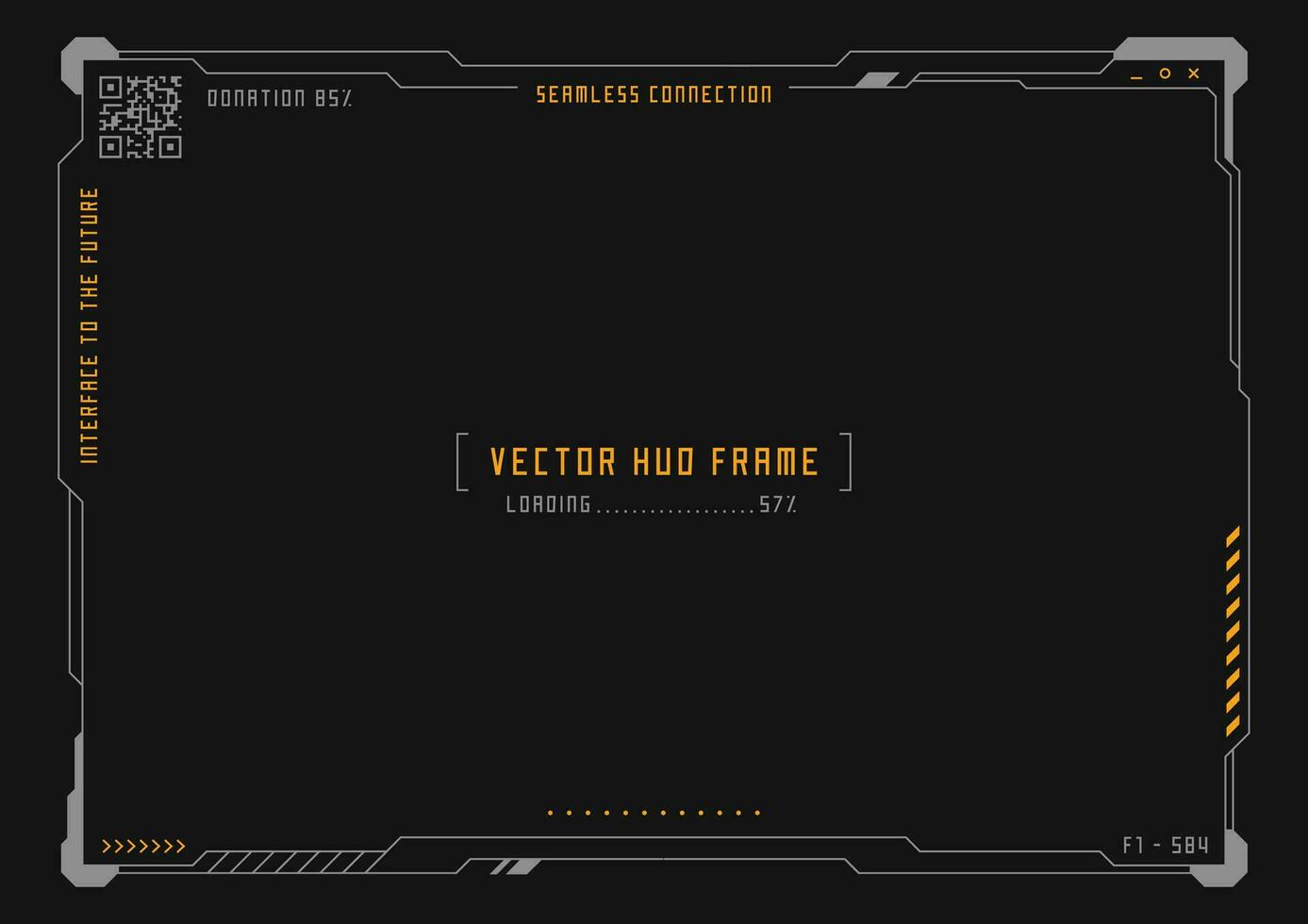 hud vetor quadro, Armação