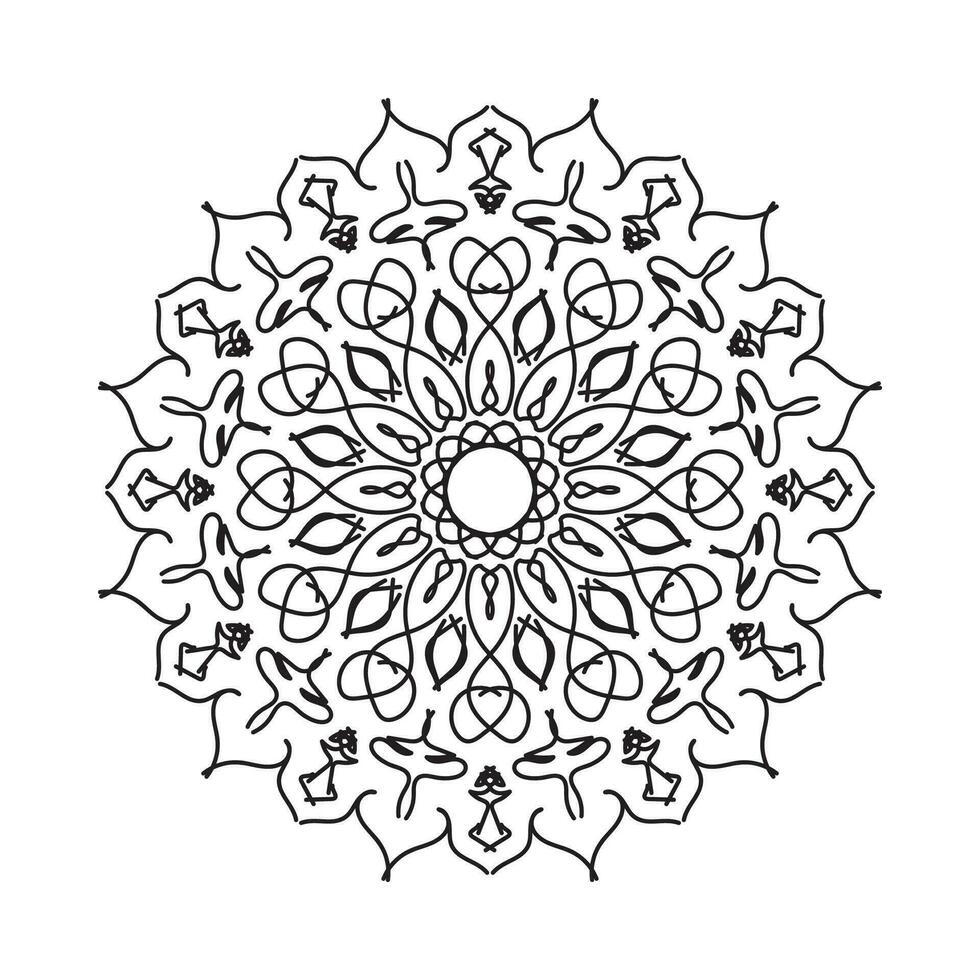 mão desenhado mandala. decoração dentro étnico rabisco ornamento. vetor