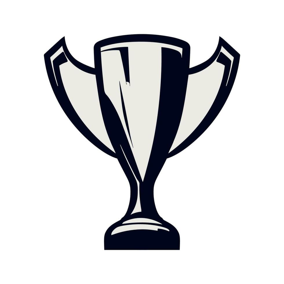 troféu ícone vetor ilustração, campeão copo logotipo