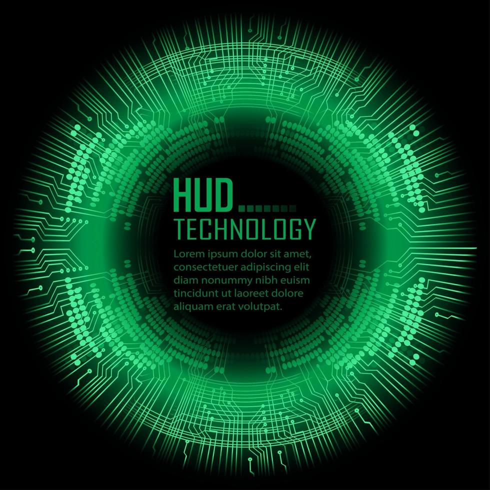 fundo de conceito de tecnologia futura de circuito cibernético vetor