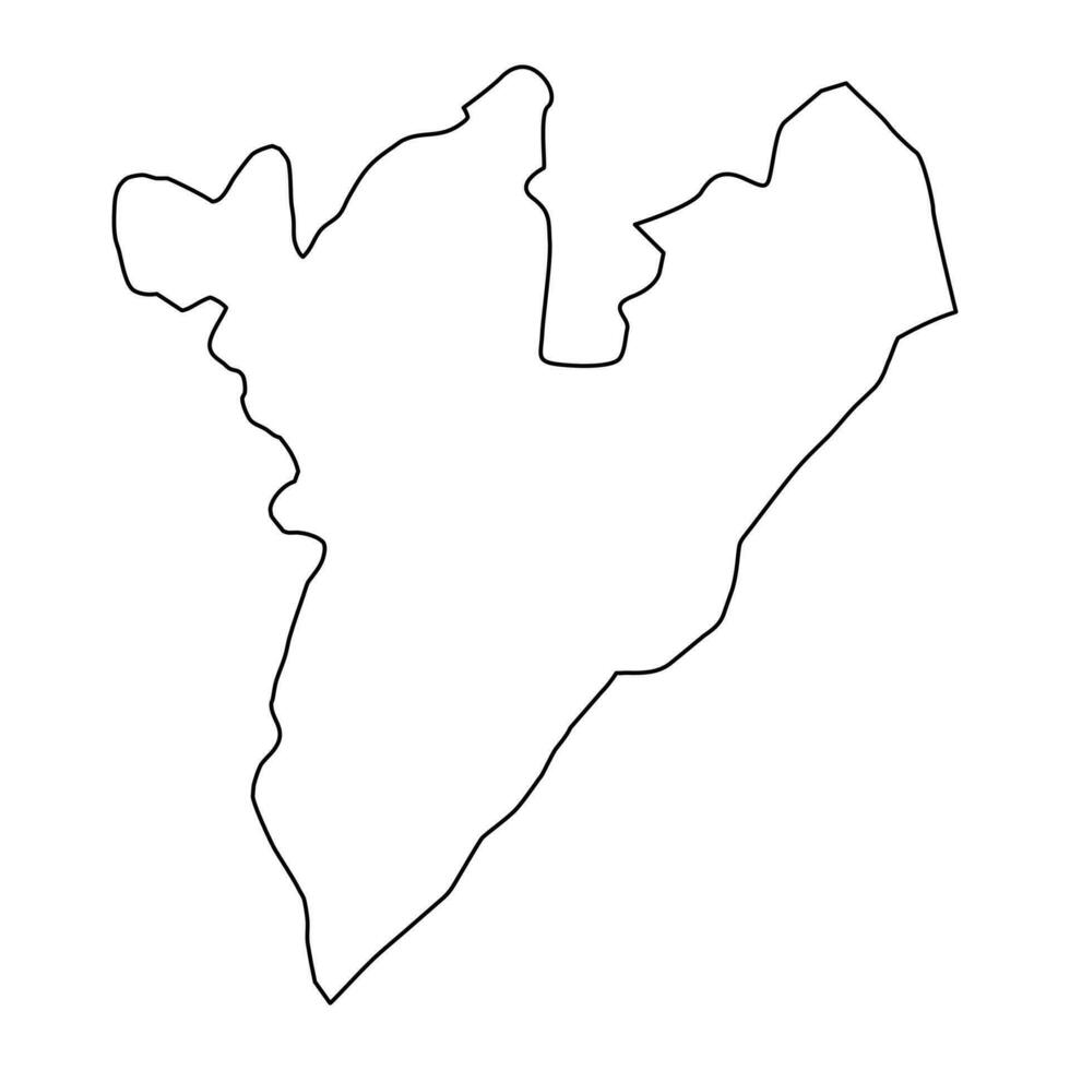 zangilano distrito mapa, administrativo divisão do Azerbaijão. vetor