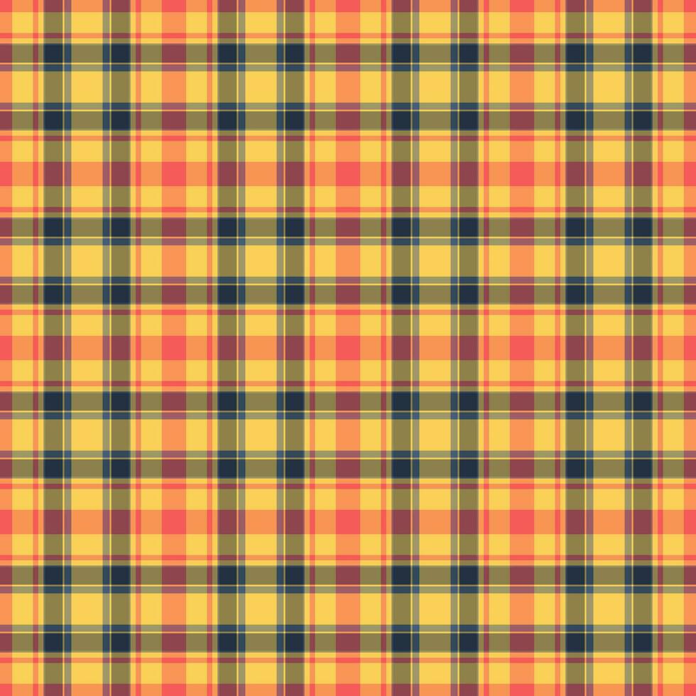 fundo tartan vetor do desatado xadrez Verifica com uma tecido padronizar textura têxtil.