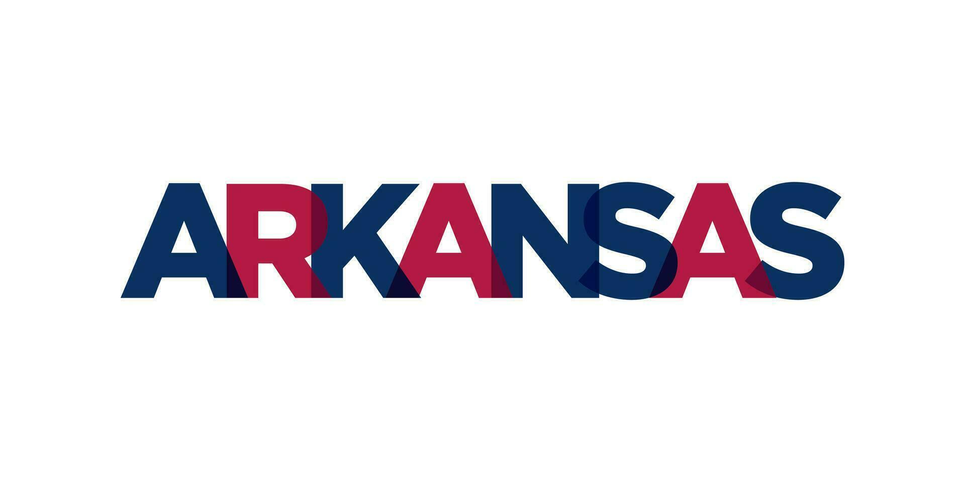 arkansas, EUA tipografia slogan Projeto. América logotipo com gráfico cidade letras para impressão e rede. vetor