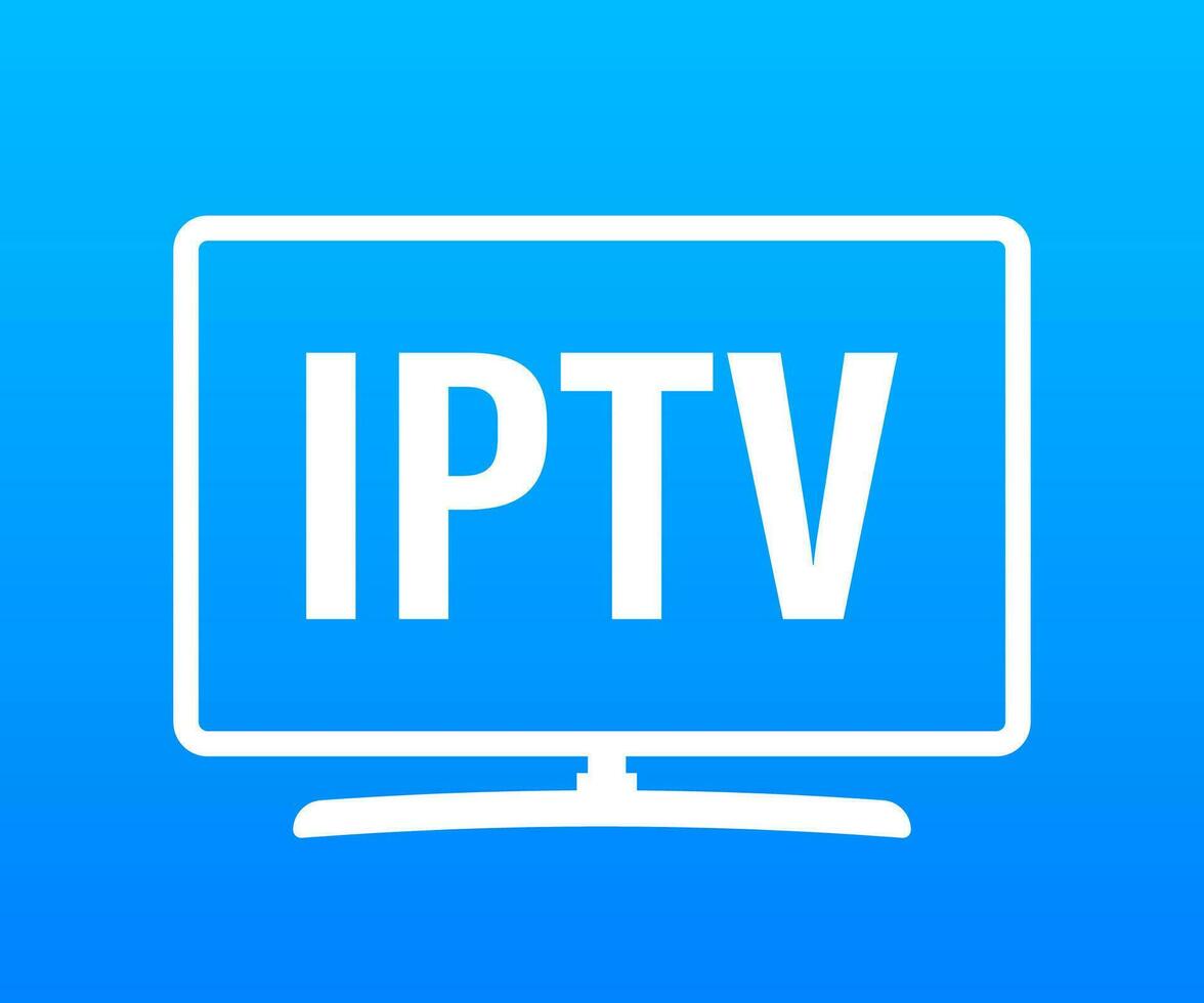 iptv distintivo, ícone, logotipo vetor estoque ilustração