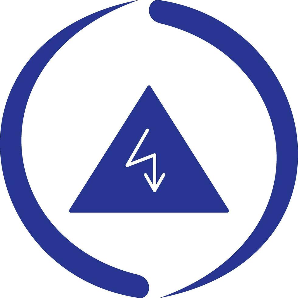 ícone exclusivo de vetor de perigo de eletricidade