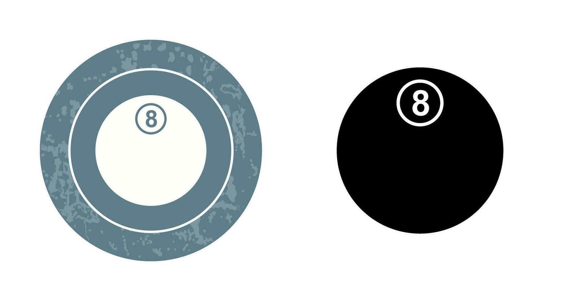 ícone exclusivo de vetor de oito bolas