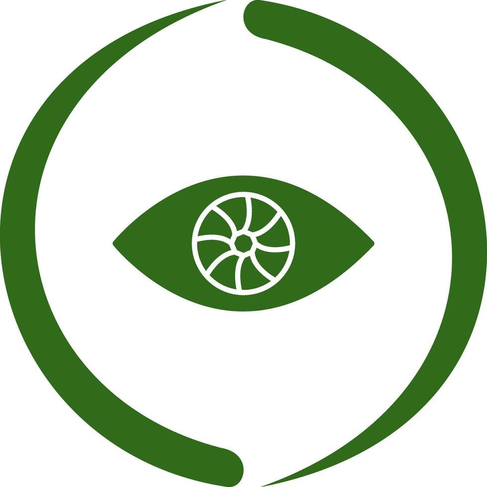 ícone de vetor de olho exclusivo