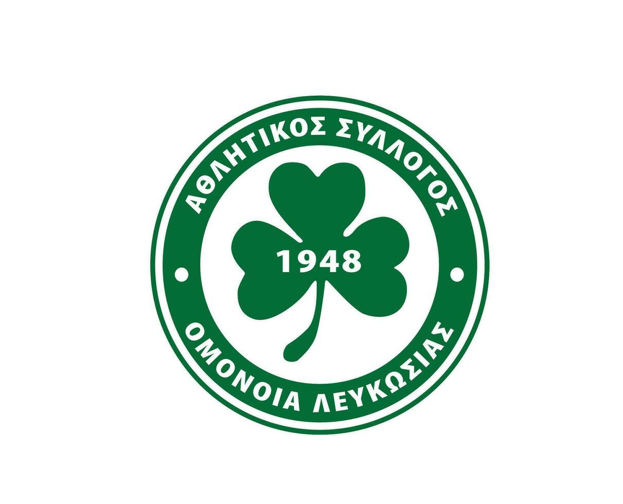 omonia Nicósia clube símbolo logotipo Chipre liga futebol abstrato Projeto vetor ilustração