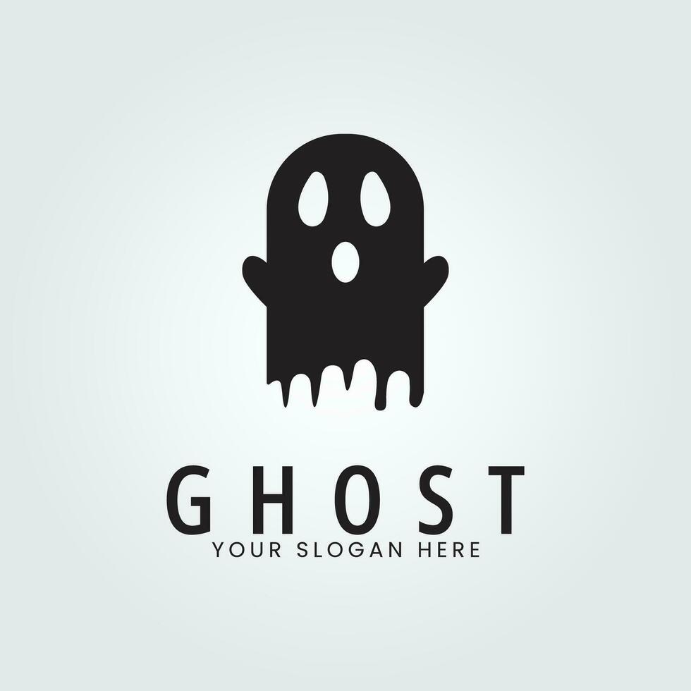 dia das Bruxas logotipo ícone Projeto inspiração com fantasma vetor ilustração