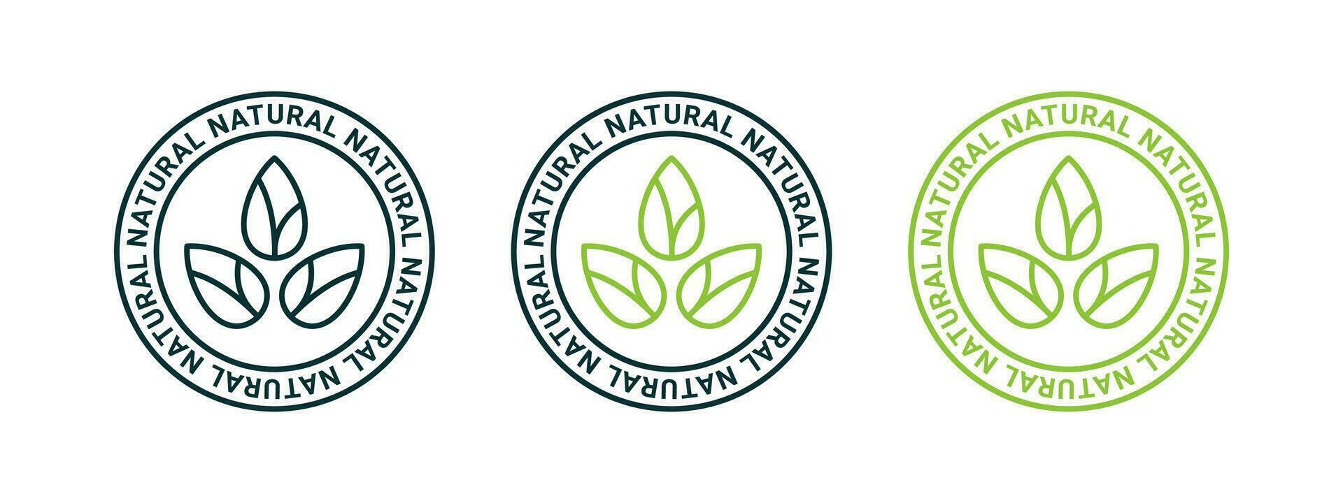natural produtos ícones. natural e orgânico produtos. vetor escalável gráficos