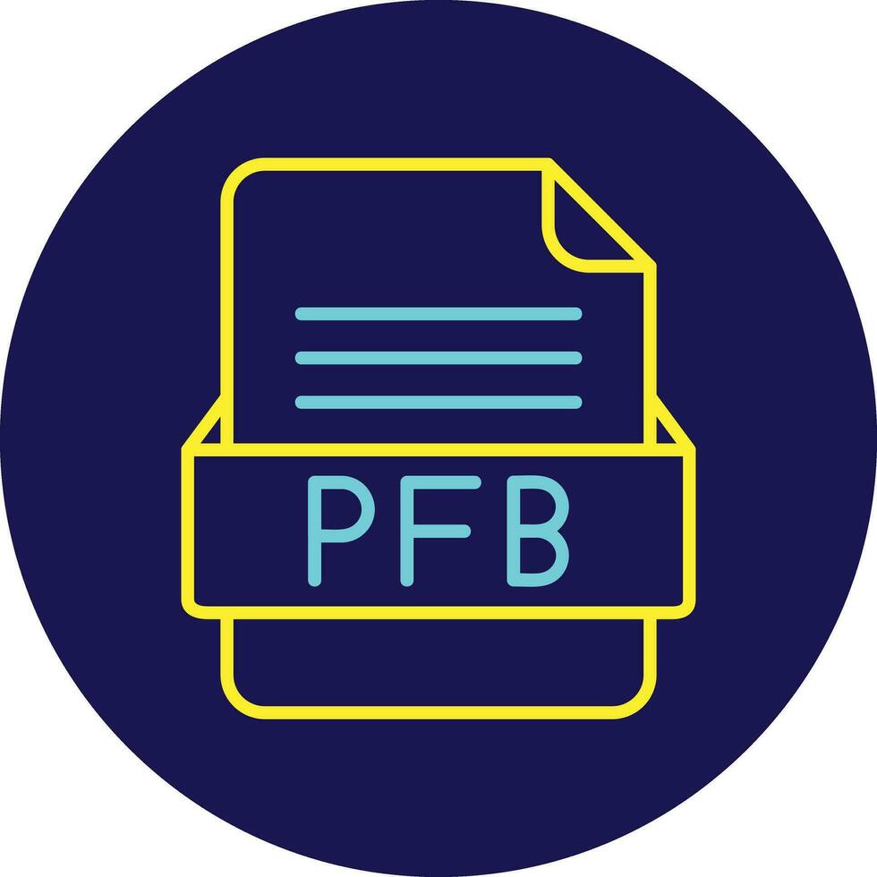 pfb Arquivo formato vetor ícone